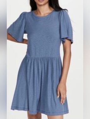 Ladies Nation Ltd.  100% Cotton Dress Breathable Comfort Drop Waist Sz Medium